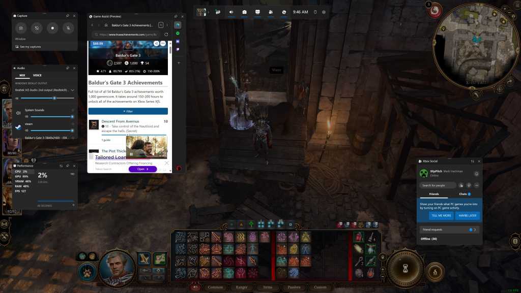 Edge Game Assist Baldurs Gate 3
