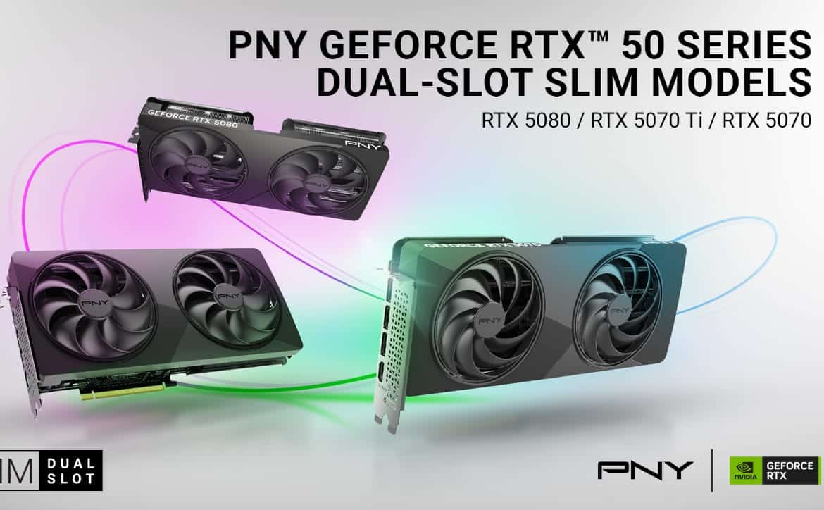 CES 2026 : PNY annonce des modèles minces à double emplacement pour la série NVIDIA GeForce RTX 50