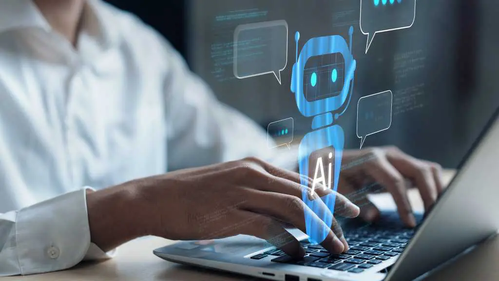 Chatbot im Konzept der künstlichen Intelligenz