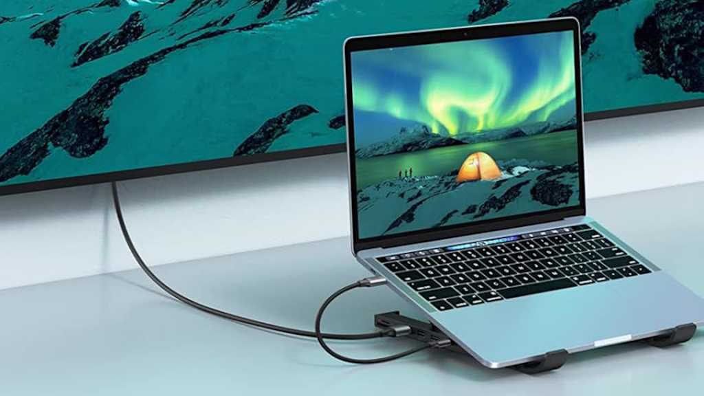 Ugreen X-Fit docking station laptop stand promo