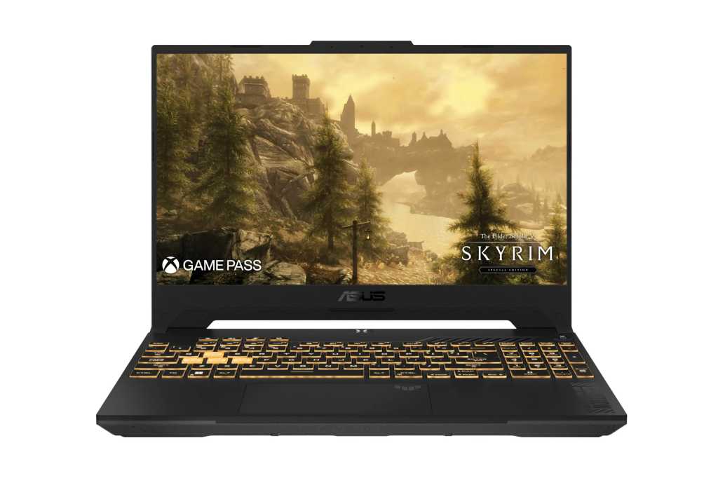 Asus TUF F15 gaming laptop with RTX 4070 product shot