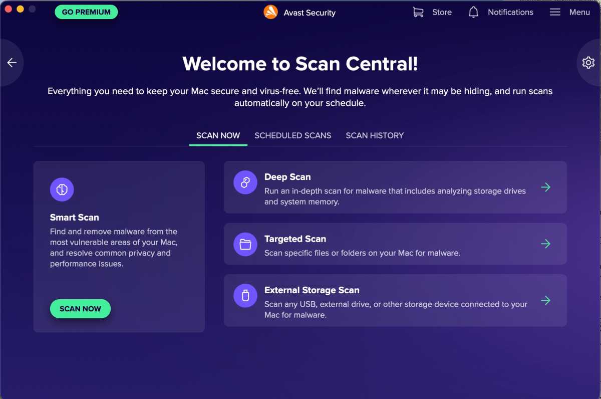 AvastFree Thypes d'analyse