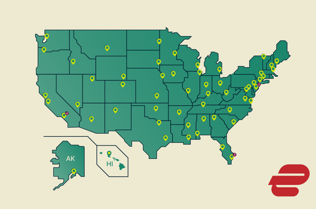 ExpressVPN US network