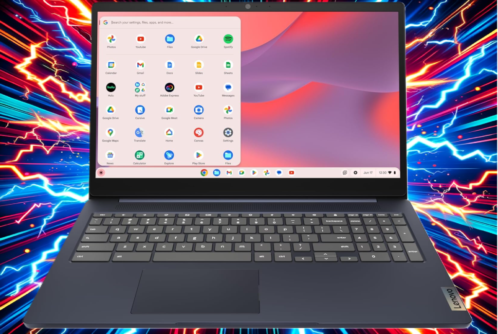 Lenovo IdeaPad 3i Chromebook with background