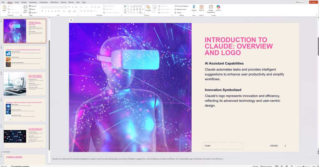 Claude in PowerPoint