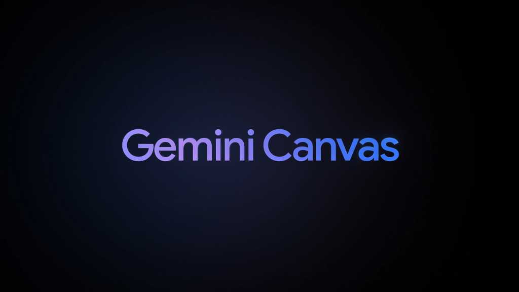 Gemini Canvas for slideshow presentations