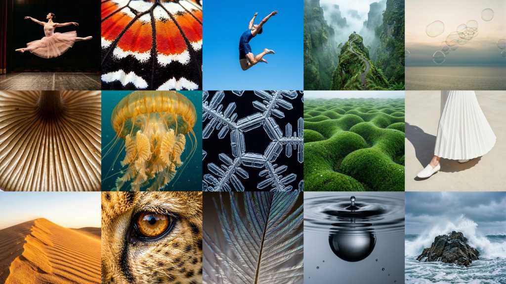 Collage of AI generated images from Microsoft MAI-Image-2 model