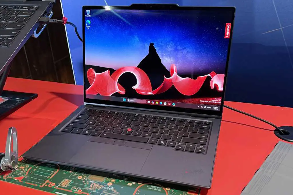 Lenovo ThinkPad X1 Carbon Aura Edition at CES 2026
