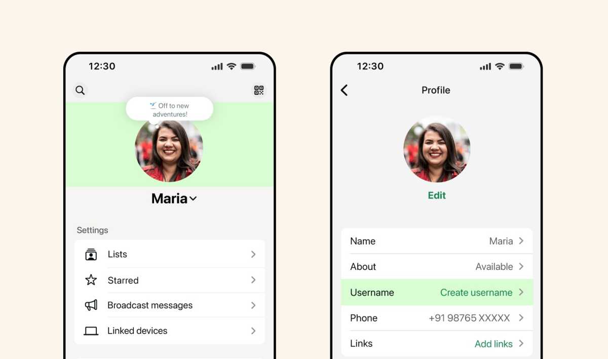 Whatsapp n'a pas de nom de réserve