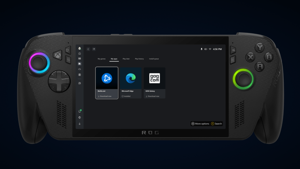 My Apps on Xbox Ally X