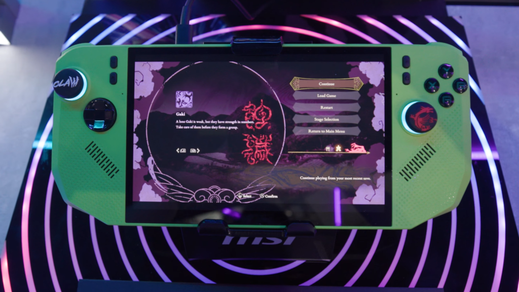 MSI Claw A8 AMD handheld