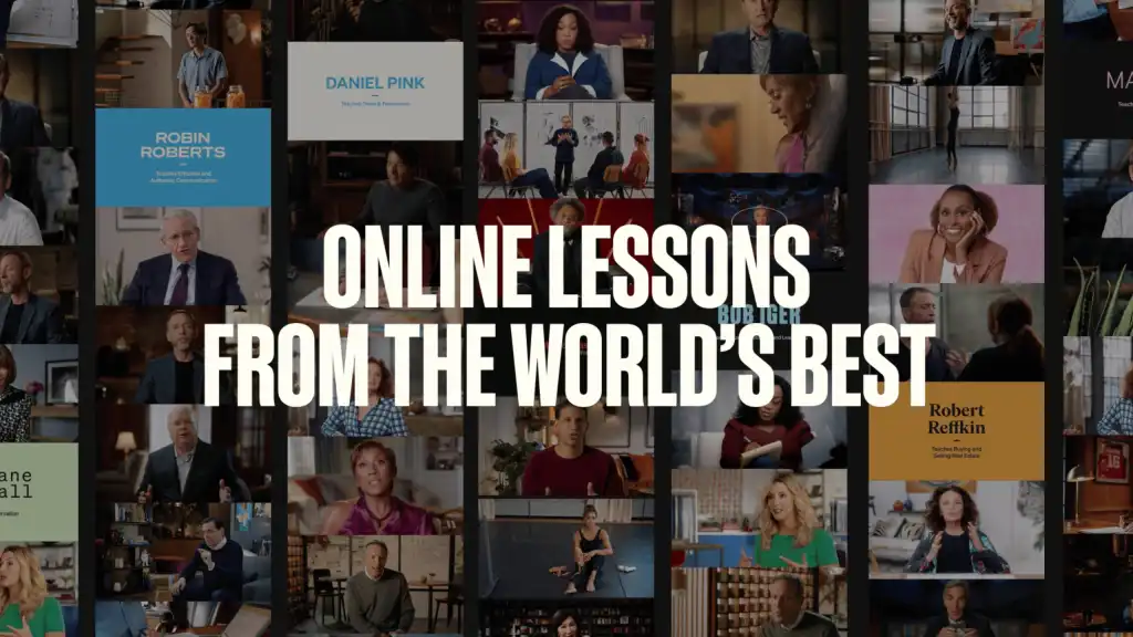 MasterClass online lessons promo
