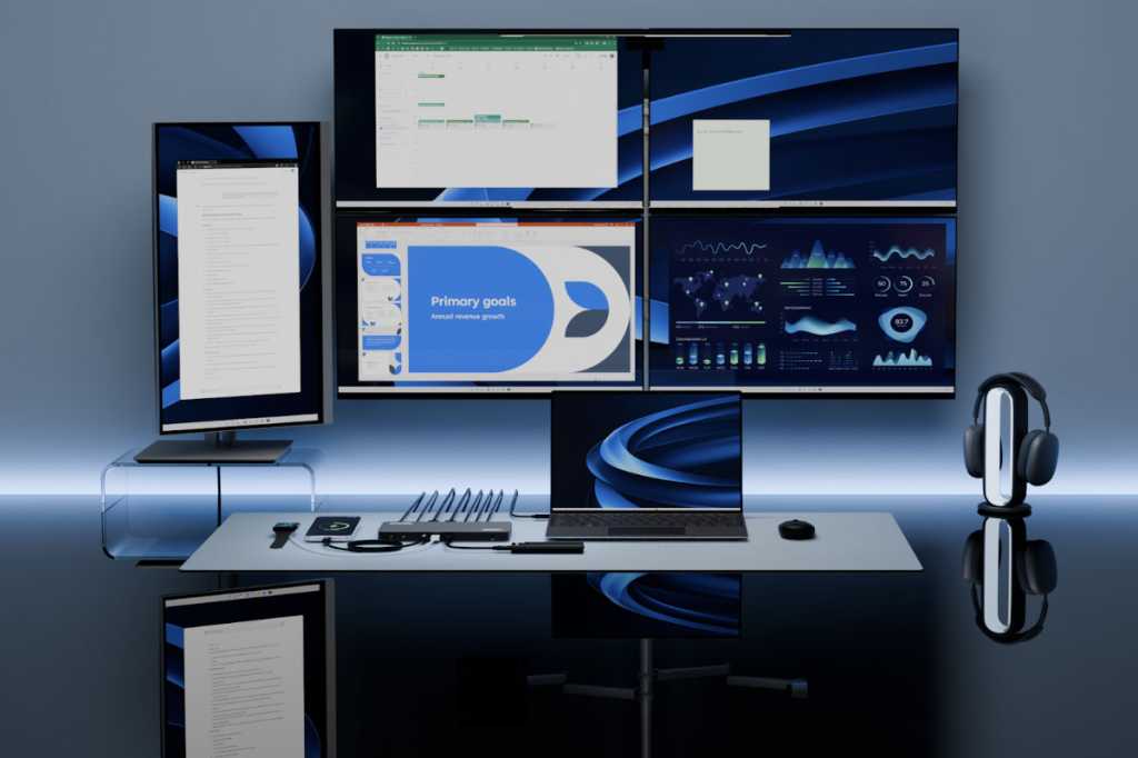 6 monitors multi screen laptop Plugable