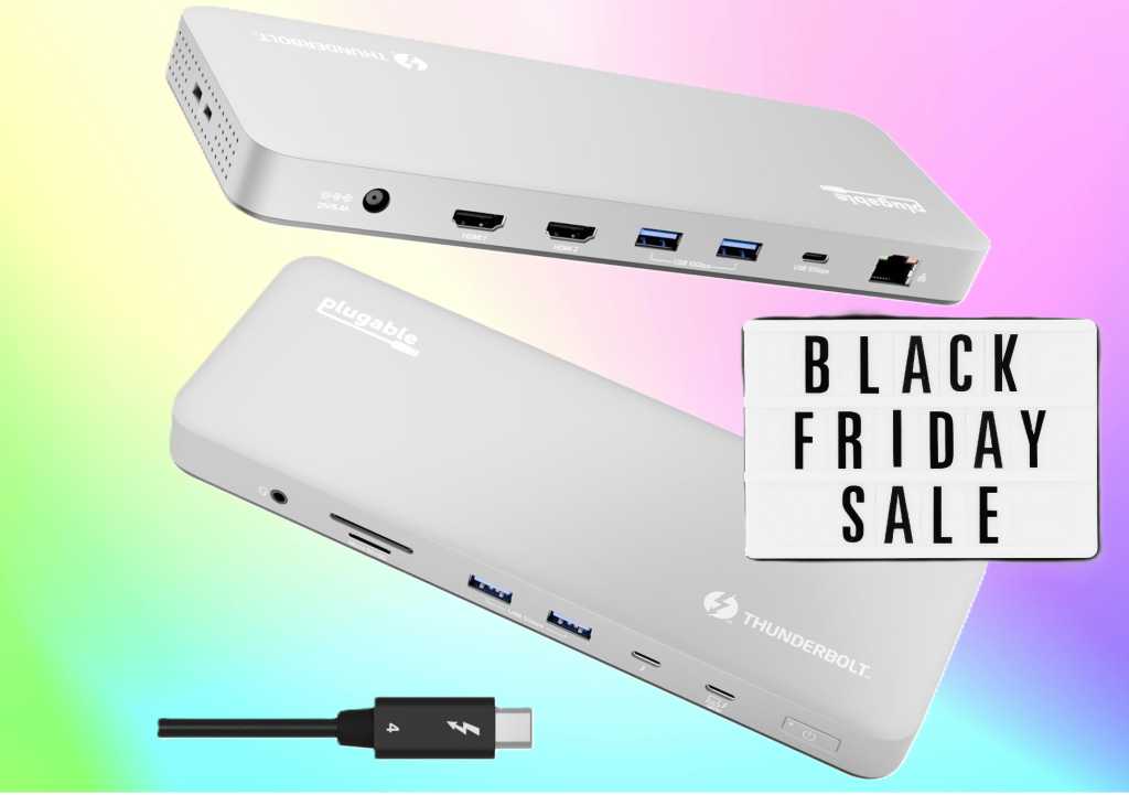 Plugable Thunderbolt 4 dock Black Friday sale