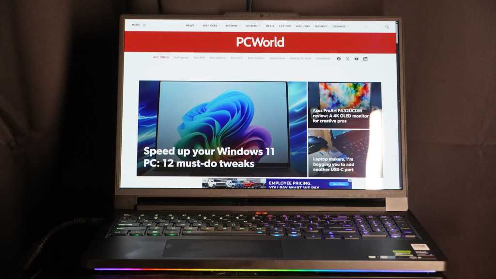 Lenovo Legion Pro 7i 16 display