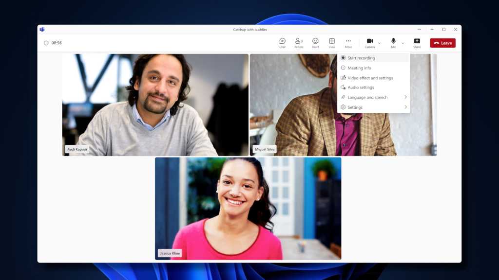 Microsoft Teams start recording feature for non-business subscribers